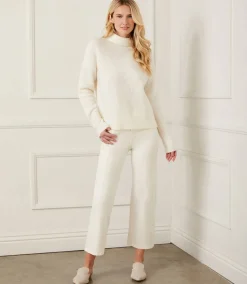 Mock Neck Boucle Sweater
