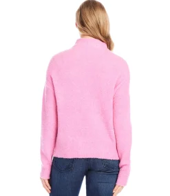Mock Neck Boucle Sweater
