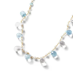 Moonstone And Chalcedony Necklace