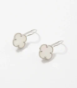 Mother Of Pearl Clover Earrings