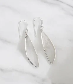 Mother of Pearl Scalene Drop Earrings