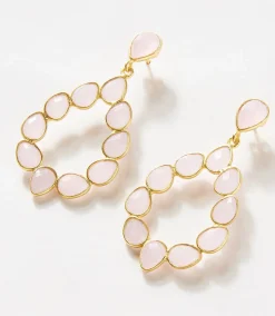 Multi Gemstone Drop Earrings