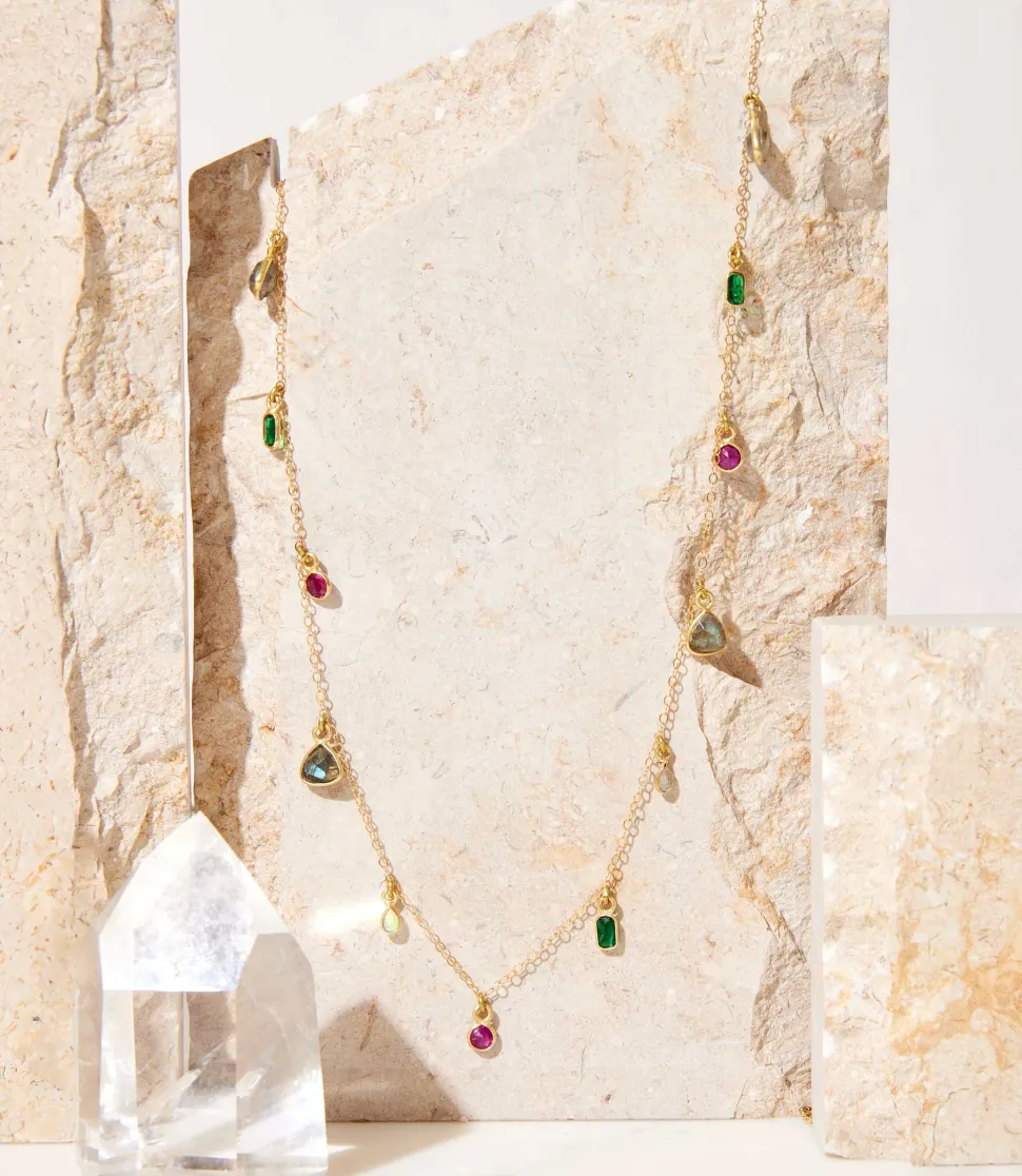 Multicolor Gemstone Necklace
