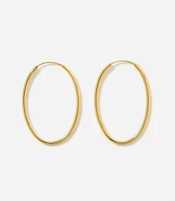 Oval Hoop Earrings