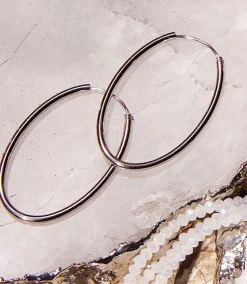 Oval Hoop Earrings