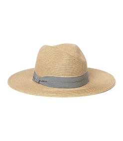 Panama Hat With Striped Band