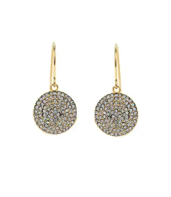 Pavé Disc Earrings