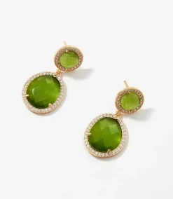 Pavé Double Drop Earrings