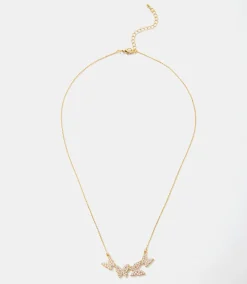 Pavé Fly Away With Me Necklace