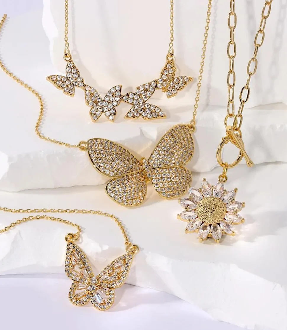 Pavé Fly Away With Me Necklace