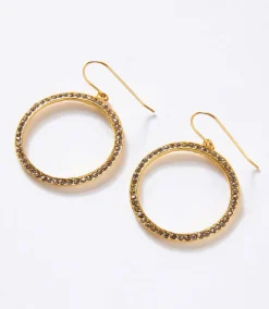 Pavé Hoop Earrings