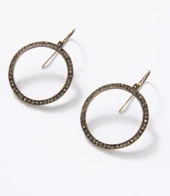Pavé Hoop Earrings