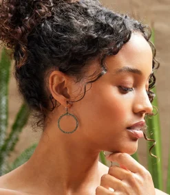 Pavé Hoop Earrings