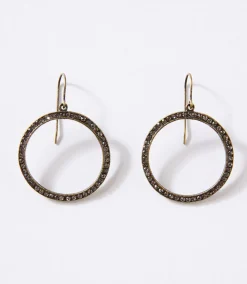 Pavé Hoop Earrings