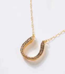 Pavé Horseshoe Necklace