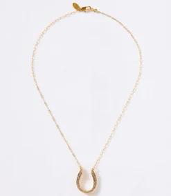 Pavé Horseshoe Necklace