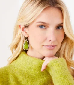 Pavé Long Teardrop Earrings