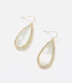 Pavé Long Teardrop Earrings