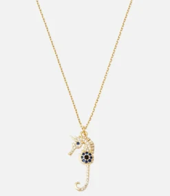 Pavé Seahorse Necklace