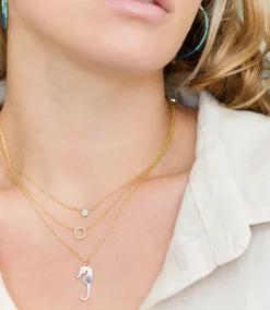 Pavé Seahorse Necklace
