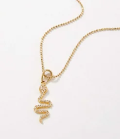 Pavé Snake Necklace