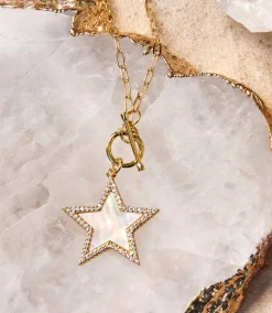 Pavé Star Toggle Necklace
