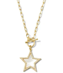 Pavé Star Toggle Necklace