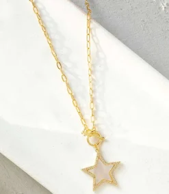 Pavé Star Toggle Necklace