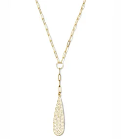 Pavé Teardrop Necklace