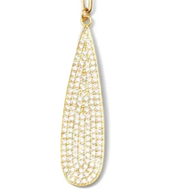 Pavé Teardrop Necklace