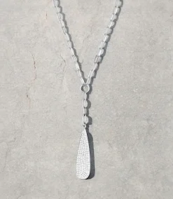 Pavé Teardrop Necklace