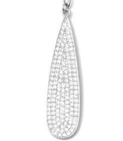 Pavé Teardrop Necklace