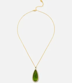 Pavé Teardrop Pendant Necklace