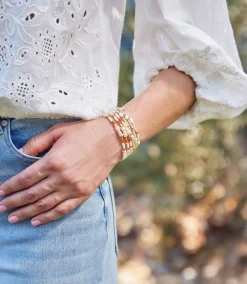Pearl And Gemstone Bracelet
