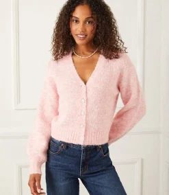 Pearl Button Cardigan Sweater