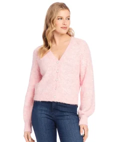Pearl Button Cardigan Sweater