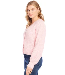 Pearl Button Cardigan Sweater
