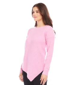 Petite Size Asymmetric Hem Sweater