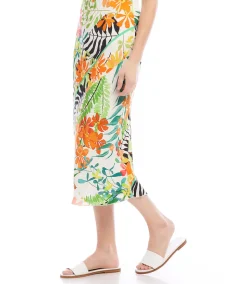Petite Size Bias Cut Midi Skirt