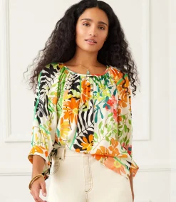 Petite Size Blouson Sleeve Top
