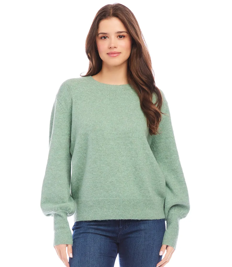 Petite Size Blouson Sleeve Sweater