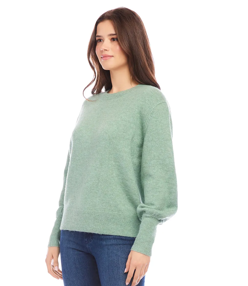 Petite Size Blouson Sleeve Sweater