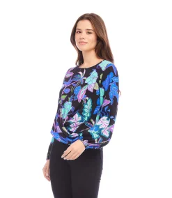 Petite Size Boatneck Drape Top