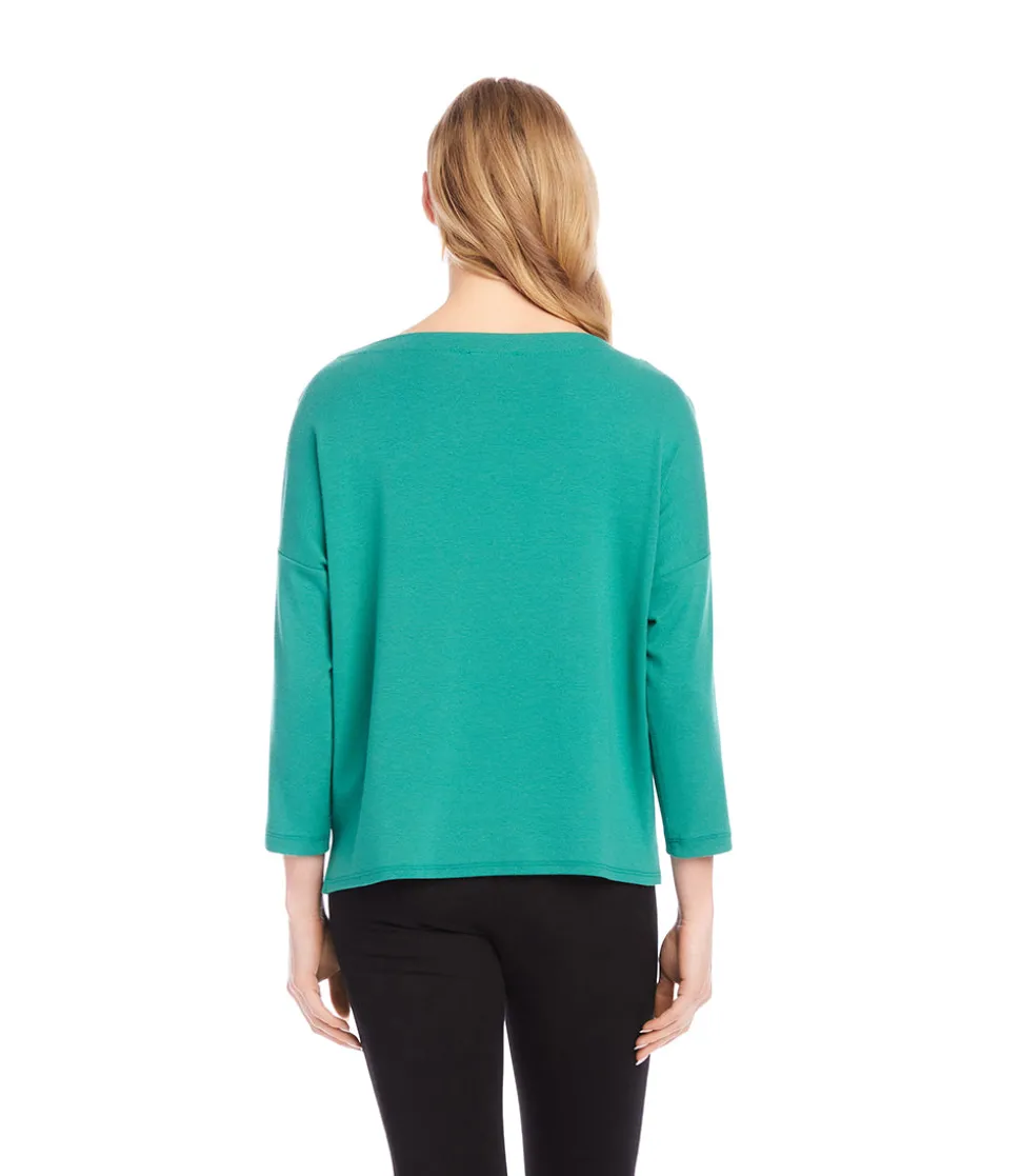 Petite Size Boatneck Top