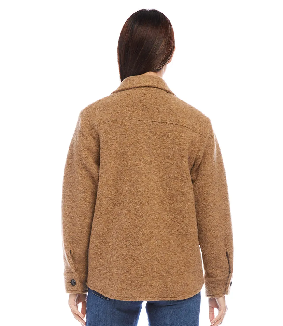 Petite Size Brushed Shirt Jacket