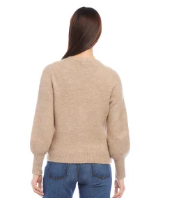 Petite Size Button Up Cardigan Sweater