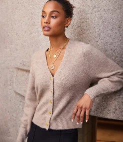 Petite Size Button Up Cardigan Sweater