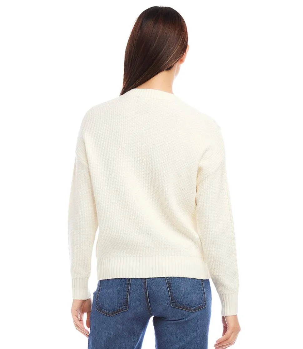 Petite Size Cable Knit Sweater