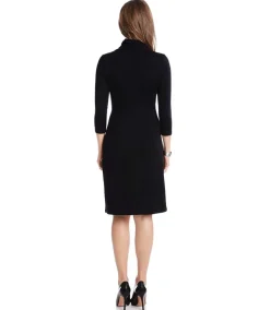 Petite Size Cascade Wrap Dress