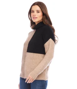 Petite Size Colorblock Sweater